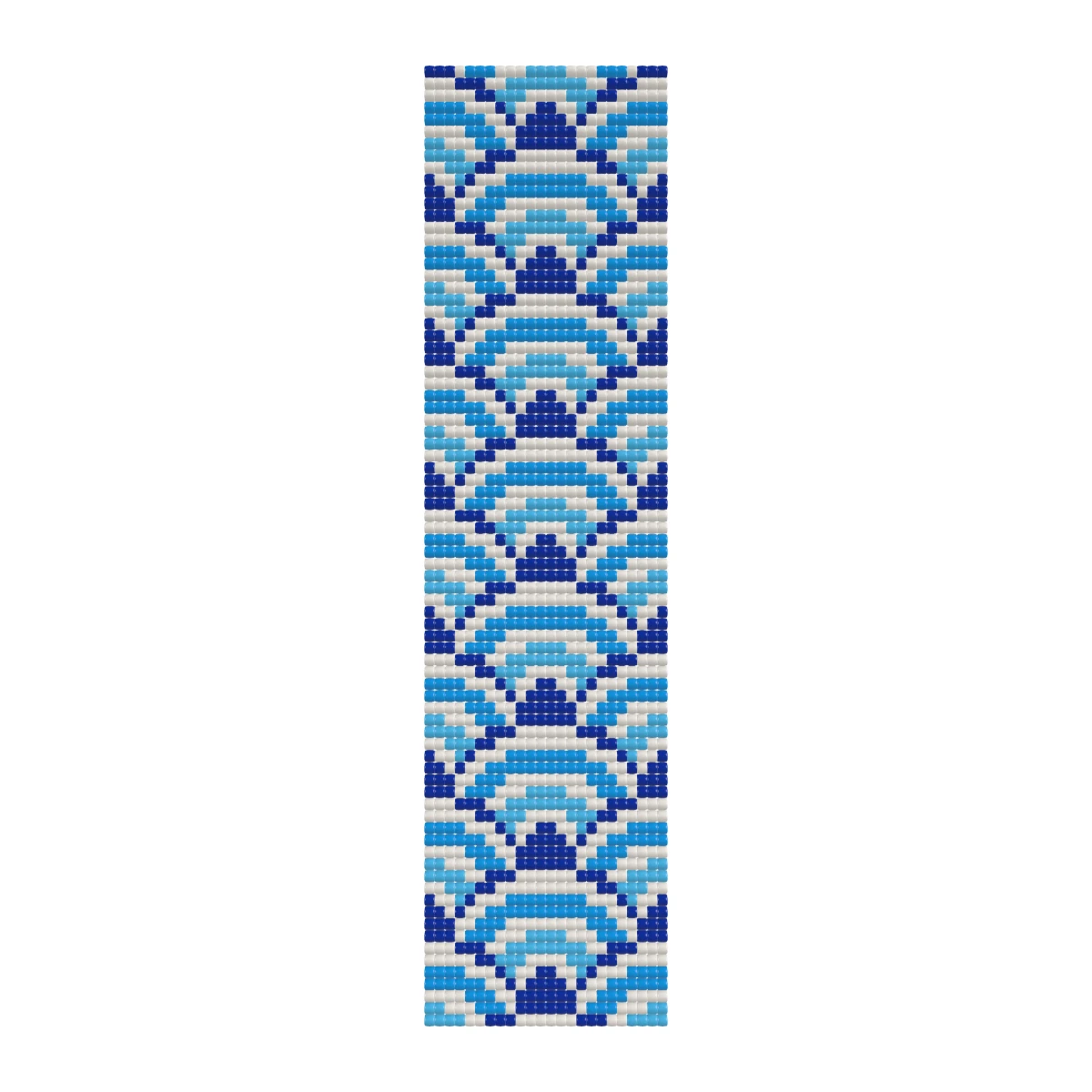 Waves bracelet: Loom & flat