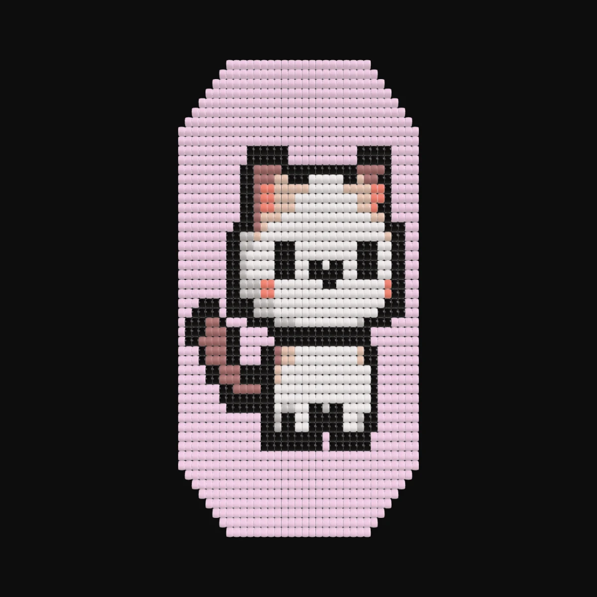 Підвіска котик: Loom & flat: Front