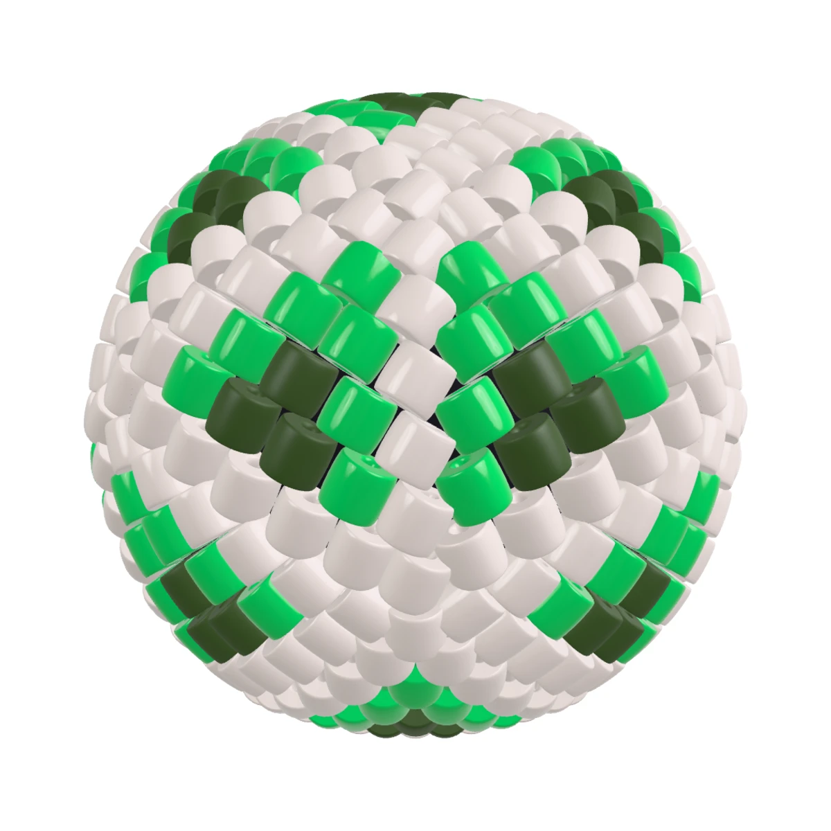 Куля «Смерека»: 3D peyote balls: Front