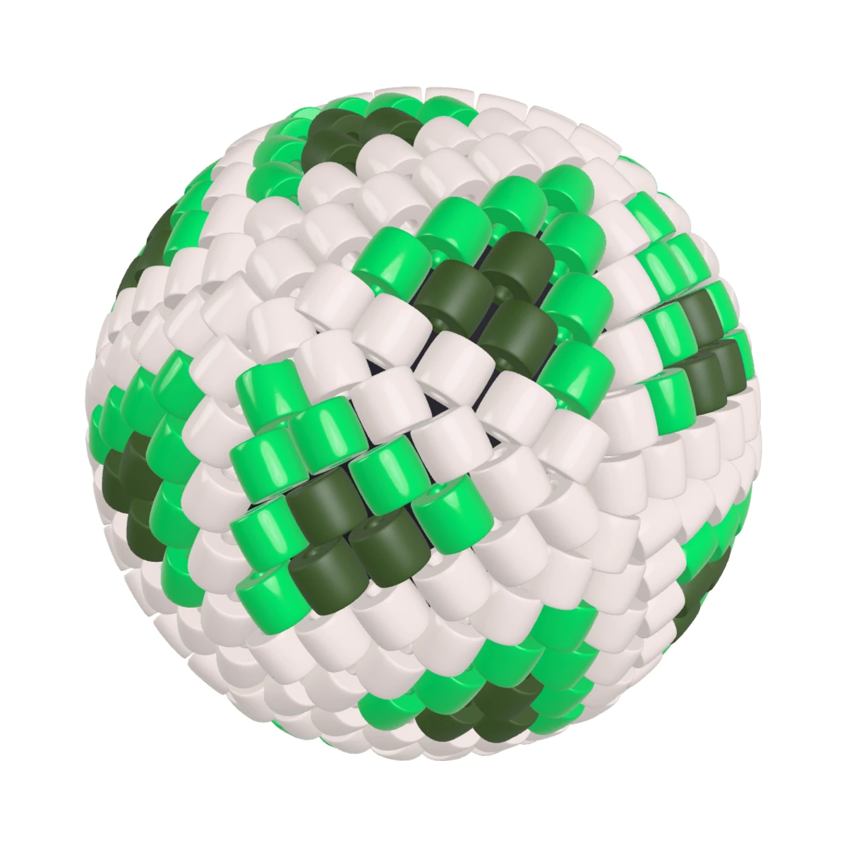 Куля «Смерека»: 3D peyote balls: Turned